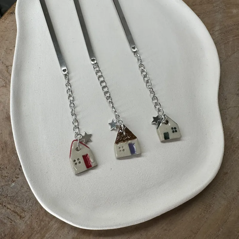 Marque-page fait main en céramique