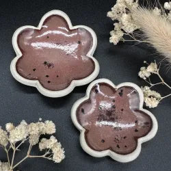 Worry stones - Grenat fleur