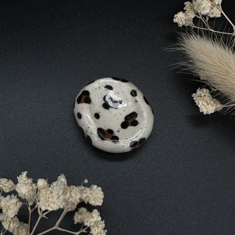 Worry stones - collection Léopard pyrité