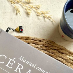 Marque-page fait main en céramique - modèle 2