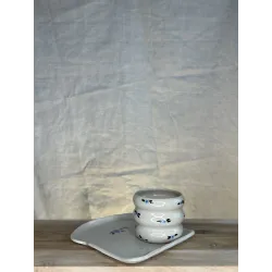 Set petit déjeuner "Fleur bleue"