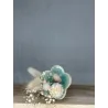 Bobèche vert craquelé