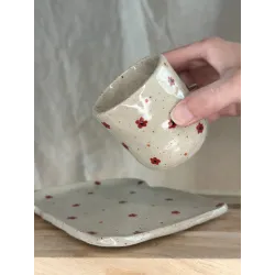 Set petit café "Liberty rouge"
