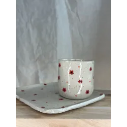 Set petit café "Liberty rouge"