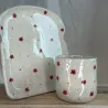 Set petit café "Liberty rouge"