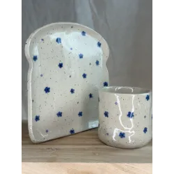Set petit café "Liberty bleu"