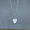 Collier en porcelaine - Coeur