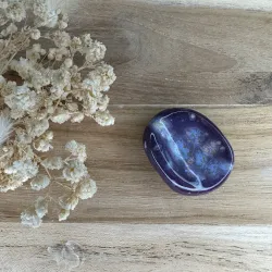 Galet "Nébuleuse" - Worry stone velours