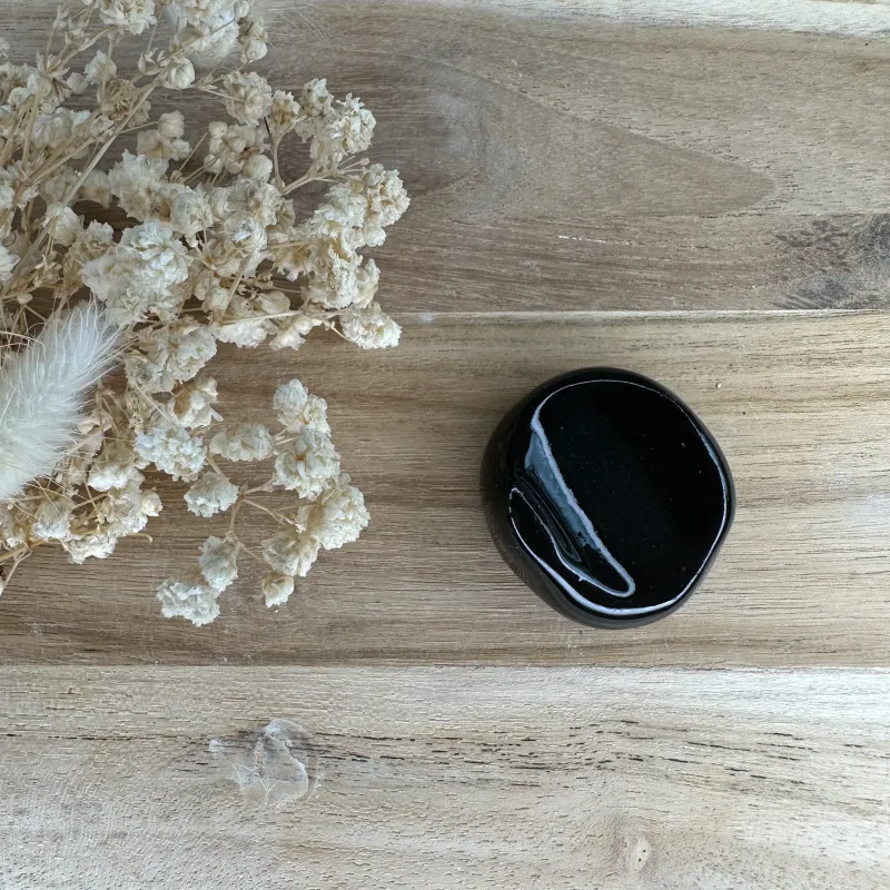 Galet "Onyx" - Worry stone velours