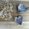 Coeur "Galaxie" - Worry stone velours