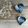 Coeur "Black cosmos" - Worry stone velours