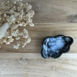 Nuage "Black cosmos" - Worry stone velours