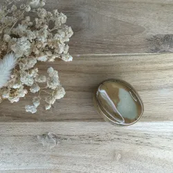 Galet "Toffee" - Worry stone velours