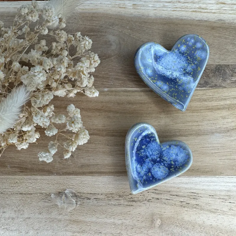 Coeur "Cosmos" - Worry stone velours