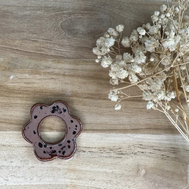 Fleur porte-lunettes "Grenat"