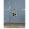 Boucles d'oreilles en grès blanc émaillé, faites main