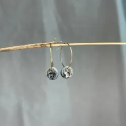 Boucles d'oreilles Cosmos - étoiles dorées