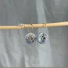 Boucles d’oreilles cosmos - petits coeurs