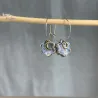 Boucles d’oreilles Galaxie - lune & coeur
