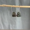 Boucles d’oreilles coeur Denim - petites étoiles