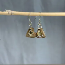 Boucles d’oreilles coeur Toffee - petits coraux