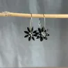 Boucles d'oreilles en porcelaine, façonnées et peintes à la main