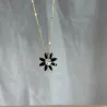 Collier Fleur Onyx