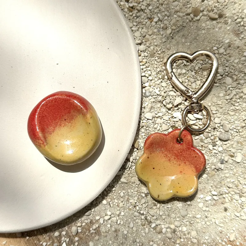Worry stone porte-clés