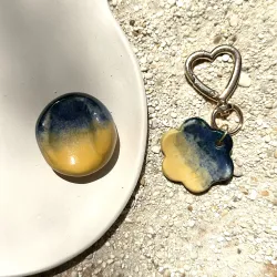Worry stone porte-clés