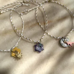Bracelet ajustable en céramique - blanc