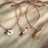Bracelet ajustable en céramique - rouge