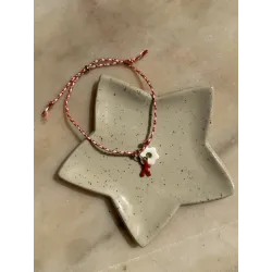 Bracelet ajustable en céramique - rouge
