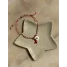 Bracelet ajustable en céramique - rouge