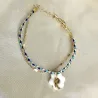Bracelet d'été en porcelaine - petite lune