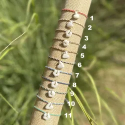 Bracelet d'été ajustable en porcelaine