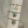 Bracelet ajustable en céramique - vert