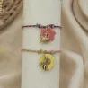 Bracelet ajustable en céramique - fluo