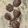 Worry stones - Grenat fleur