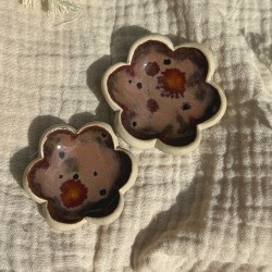 Worry stones - Grenat fleur
