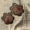 Worry stones - Grenat fleur