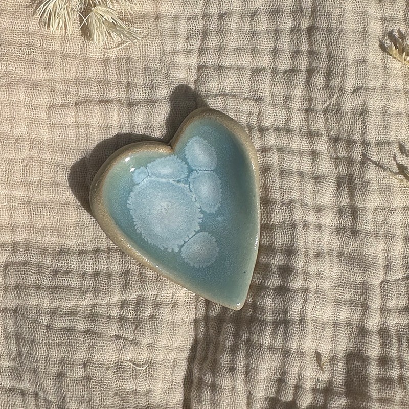 Worry stones - Céladon coeur