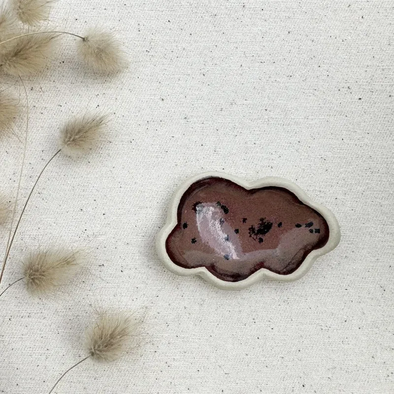 Worry stones - Grenat fleur