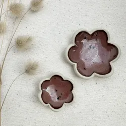 Worry stones - Grenat fleur