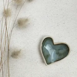 Worry stones - Denim coeur