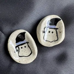 Worry stones Halloween - Fantôme chapeauté