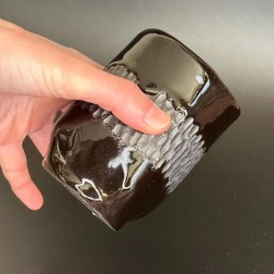 Tasse nomade - grès noir – Artisanat français
