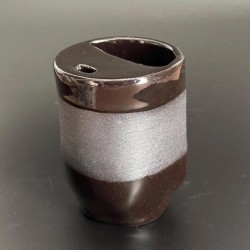 Tasse nomade - grès noir – Artisanat français