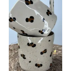 Léopard - Mug fait main – Artisanat français
