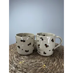 Léopard - Mug fait main – Artisanat français