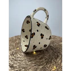 Léopard - Mug XL fait main – Artisanat français